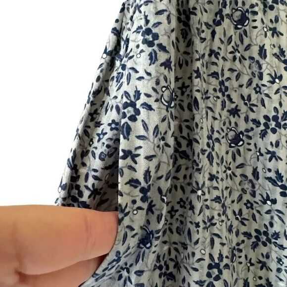 Madewell Women's Button-Front Tiered Maxi Florentine Floral Bohemian XS #1863 - Picture 10 of 16